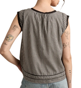 Lucky Brand Womens Lace Trim Tank Top