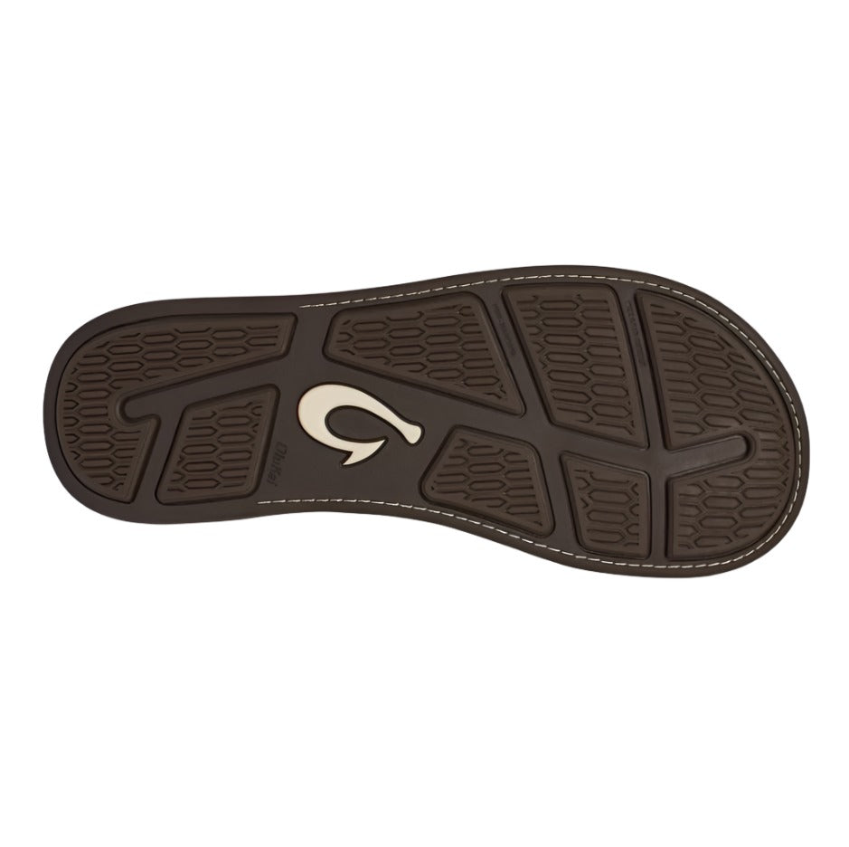 OluKai Mens Tuahine Waterproof Leather Beach Sandals