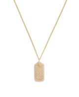 COACH Signature Lucite Hangtag Pendant Necklace