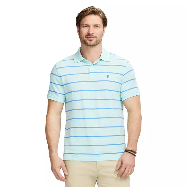 IZOD Mens Advantage Pique Performance Short Sleeve Polo Shirt