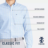 IZOD Mens Performance Woven Long Sleeve Shirt