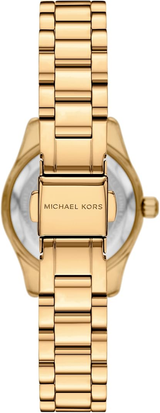Michael Kors Womens Lexington Gold Interchangeable Top Ring Watch Set