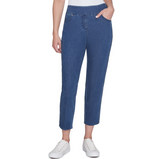 Ruby Rd. Womens Extra Stretch Denim Jeans with Braid Detail