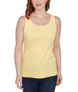 Ruby Rd. Womens Cotton Rib Knit Tank Top