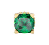 Kate Spade Little Luxuries Green 6mm Square Stud Earrings