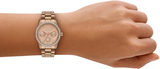 Michael Kors Womens Lexington Lux Rose-Gold Watch