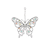 Evergreen Metal Wall Butterfly with Glass Beads - Set of 2