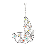 Evergreen Metal Wall Butterfly with Glass Beads - Set of 2