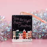 Steel Mill & Co. 'Twas The Night Before Christmas Book Shaped Ceramic Ornament