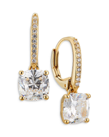 Nadri Modern Love Cubic Zirconia Gold Drop Earrings