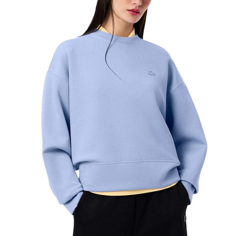 Lacoste Womens Oversized Cotton Sweatshirt
