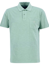 Barbour Mens Pigment Dye Slub Short Sleeve Polo Shirt