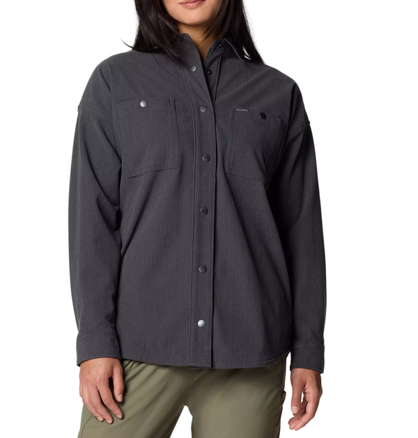 Columbia Womens Blue Point Creek Corduroy Shirt Jacket