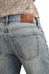 Lucky Brand Womens Lucky Legend Rhinestone Baggy Jeans