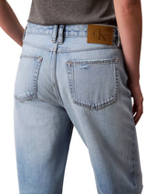Calvin Klein Womens Wide Cuff Relaxed Jeans