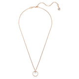 Swarovski Constella Pendant Necklace - Round Cut, White, Rose Gold-Tone Plated