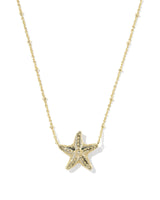 Kendra Scott Parker Starfish Gold Short Pendant Necklace - Natural Mother Of Pearl
