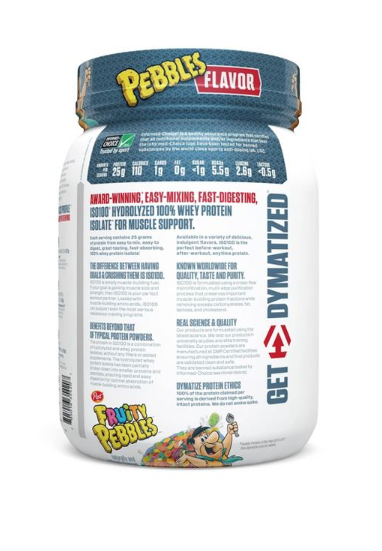 Dymatize ISO-100 Hydrolyzed Whey Protein Powder - Fruity Pebbles - 1.3 lb.