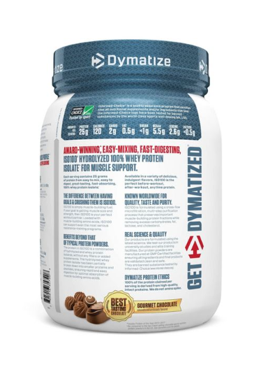Dymatize ISO-100 Hydrolyzed Whey Protein Powder - Gourmet Chocolate - 1.4 lb.