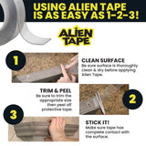 As Seen On TV Alien Tape 10 ft. Multi-Surface Tape Reusable Double-Sided - 3 Pack