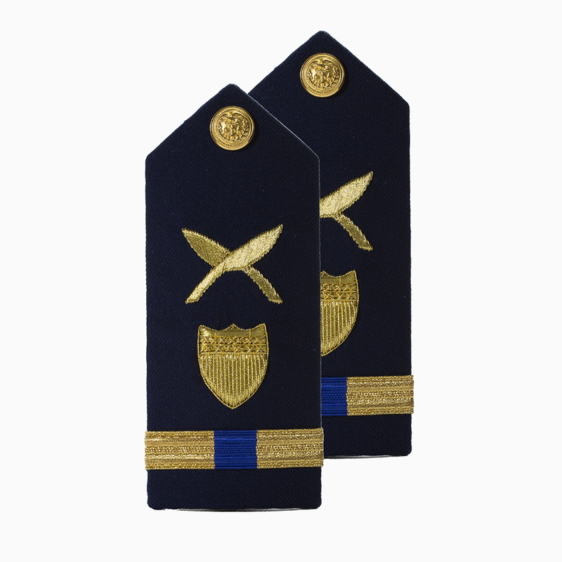 Vanguard CG Hard Shoulder Board Male WO-4 Personnel Administration