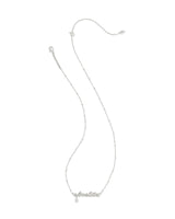 Kendra Scott Abuelita Crystal Short Pendant Necklace - Silver Plated