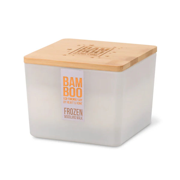 Heart & Home Bamboo Frozen Woodland Walk XL Centerpiece Candle