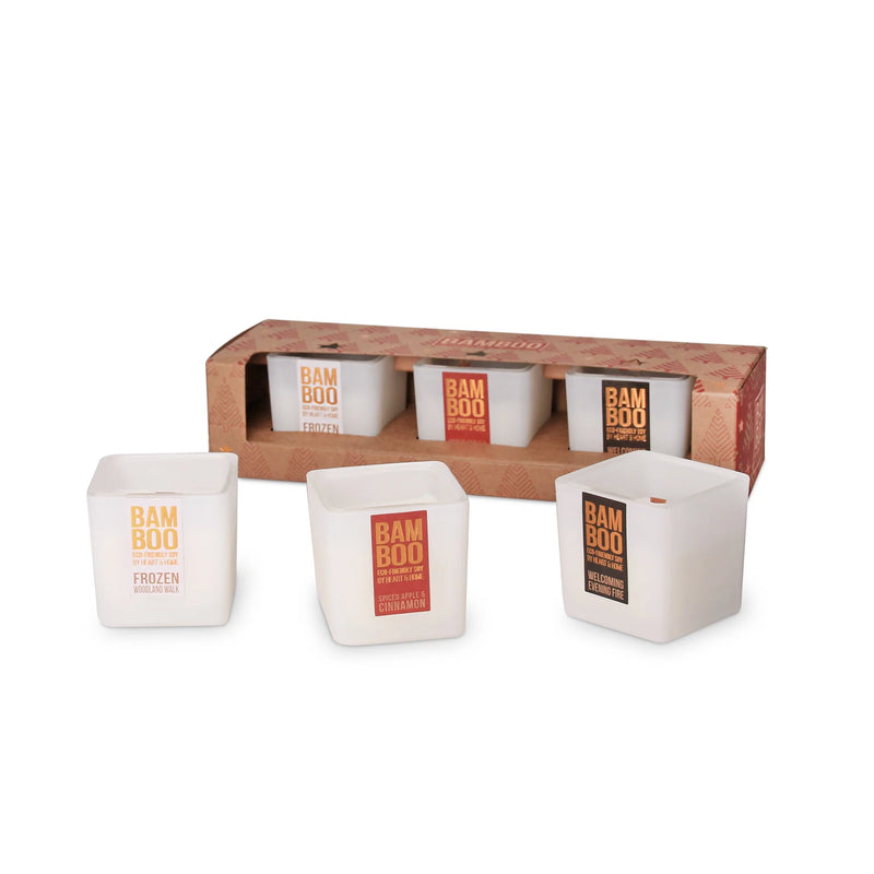 Heart & Home Bamboo Winter Collection Mini Candle Gift Set
