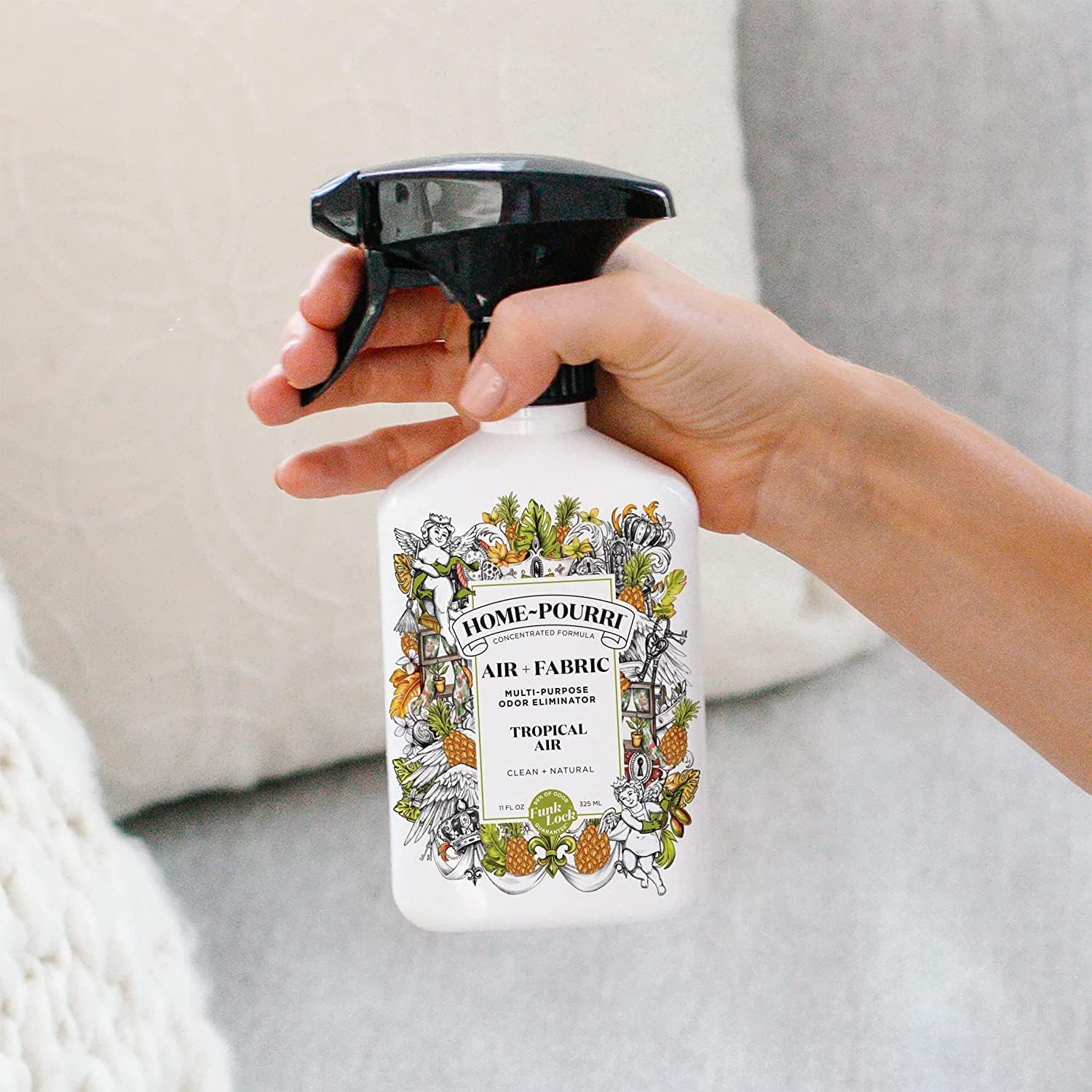 Home~Pourri Air + Fabric Multi-Purpose Odor Tropical Air Freshener Spray - 11 oz.