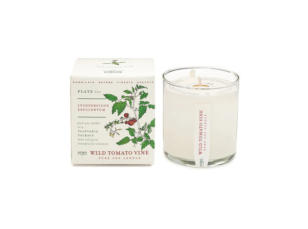 KOBO Wild Tomato Vine Plant The Box Pure Soy Candle - 9 oz.