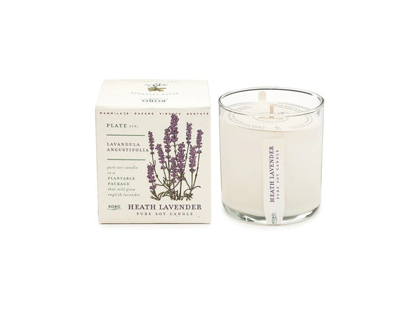 KOBO Heath Lavender Plant The Box Pure Soy Candle - 9 oz.