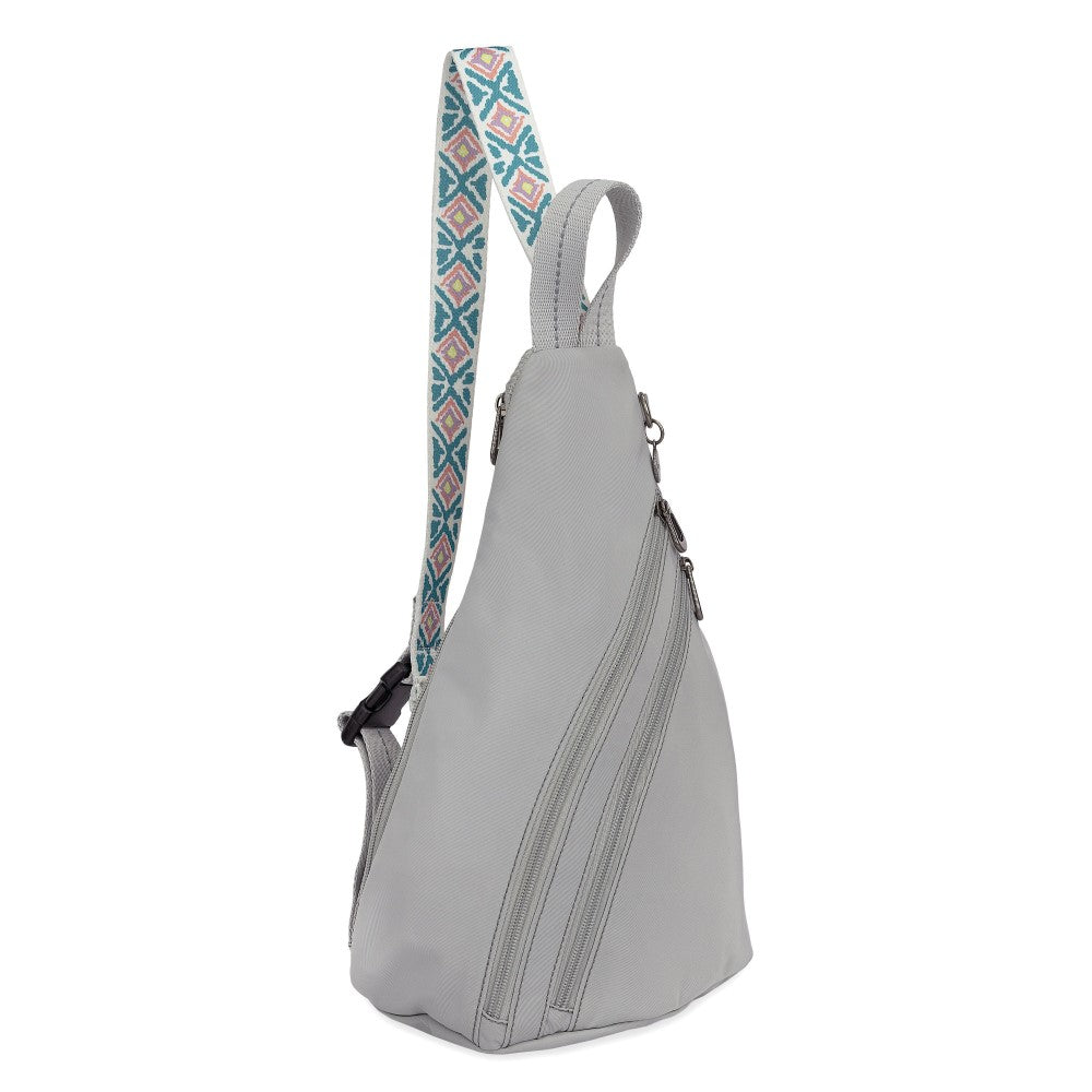 The Sak Gray Leather Backpack with Front Zip Pocket s-l400.jpg main image 3