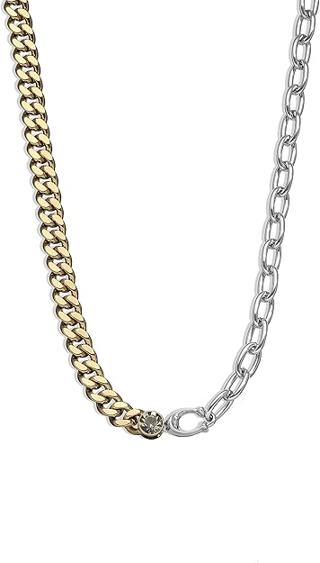 Coach Signature Mixed Chain Necklace - Two-Toned