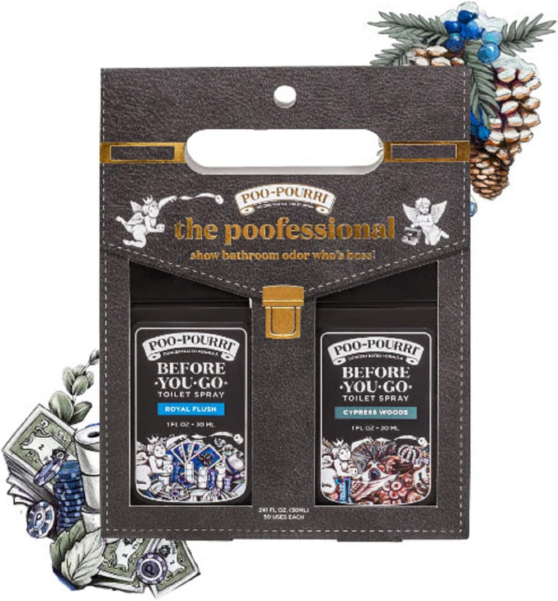 Poo~Pourri Before-You-Go Toilet Spray The Poofreshional Gift Set - 2 pc