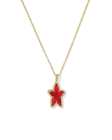 Kendra Scott Ada Red Star Short Pendant Necklace