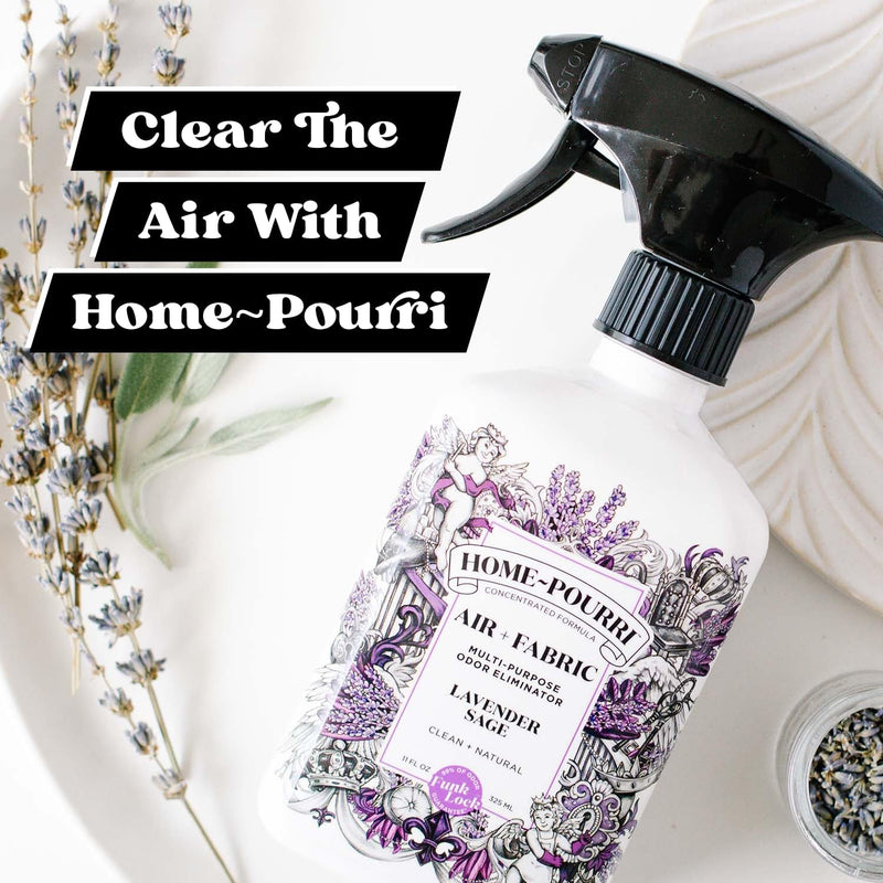 Home~Pourri Air + Fabric Multi-Purpose Lavender Sage Odor Freshener Spray - 11 oz.