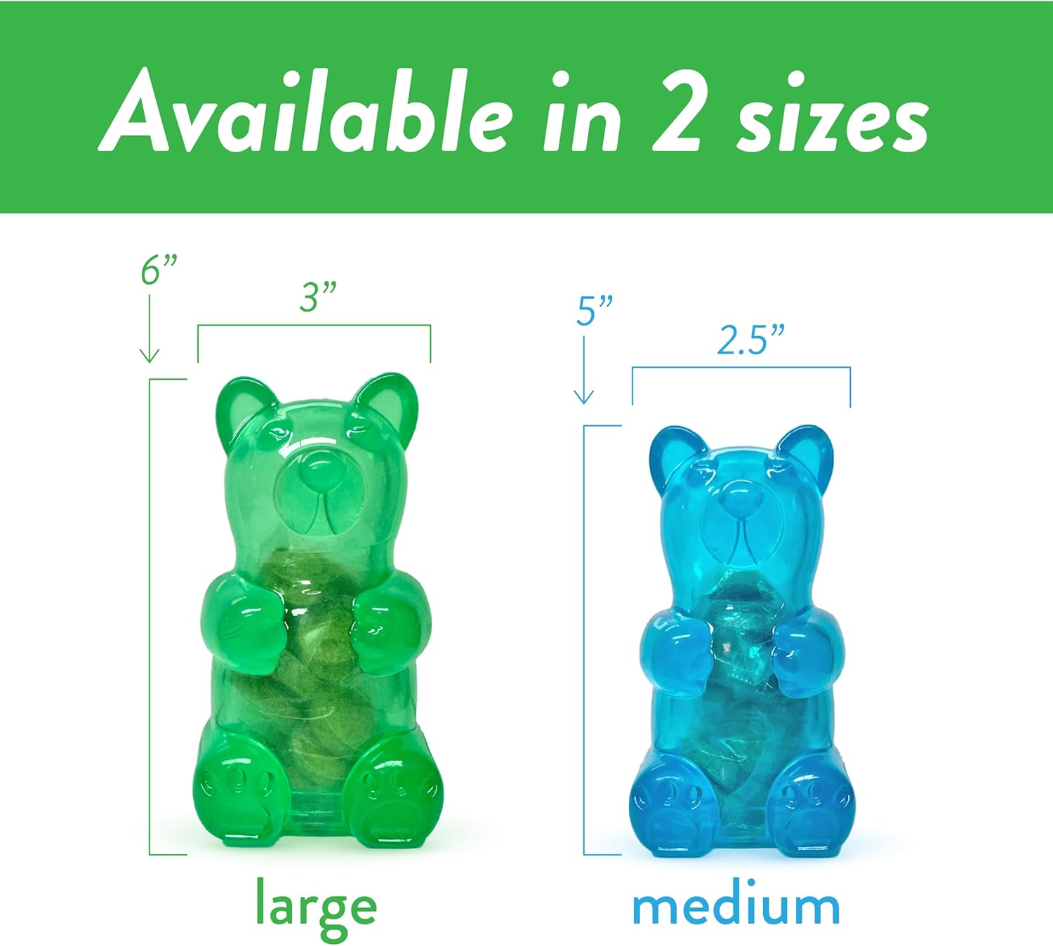 Spunky Pup Spunky Bear Interactive Dog Toy with Treats - Large