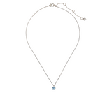 Kate Spade Little Luxuries 6mm Blue Square Pendant Necklace