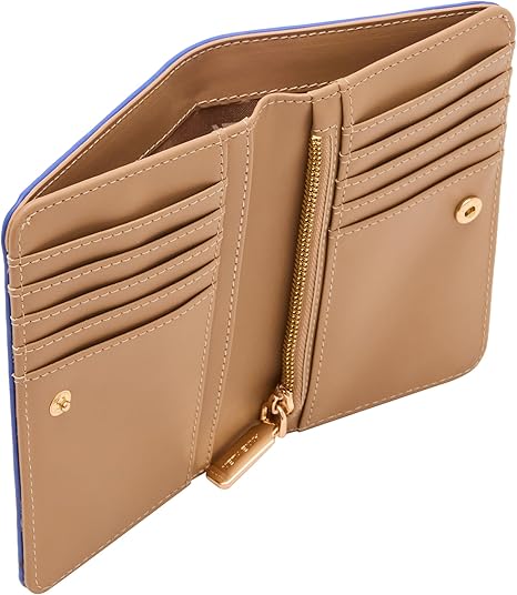 Anne Klein Blue Toile Medium Snap Bifold Wallet