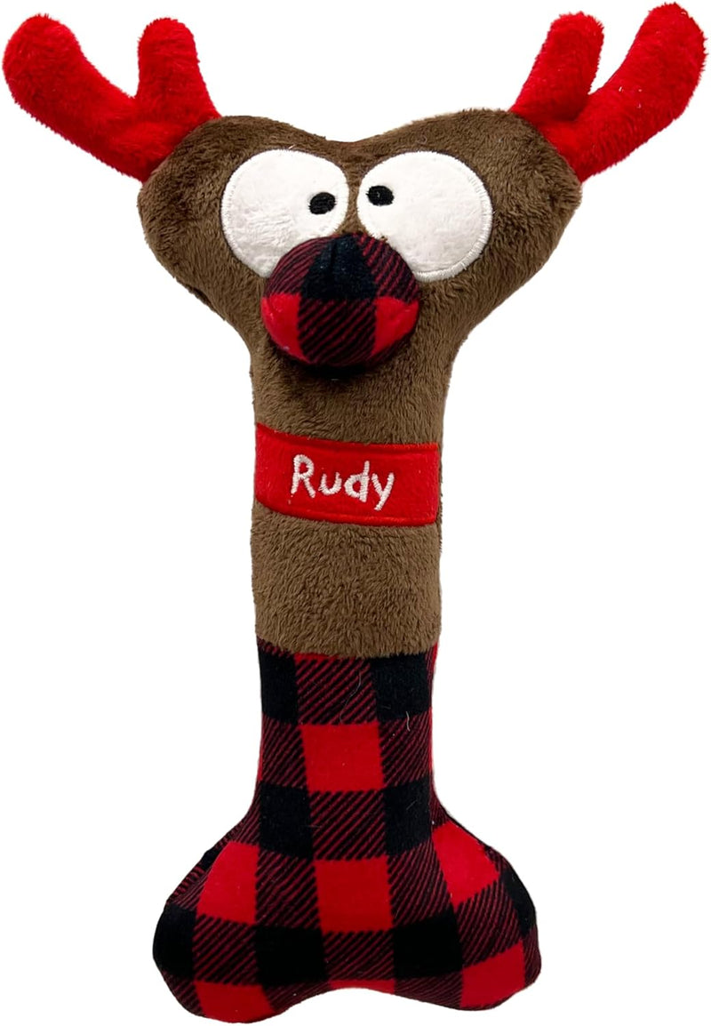 Huxley & Kent Reindeer Bone Plush Dog Toy