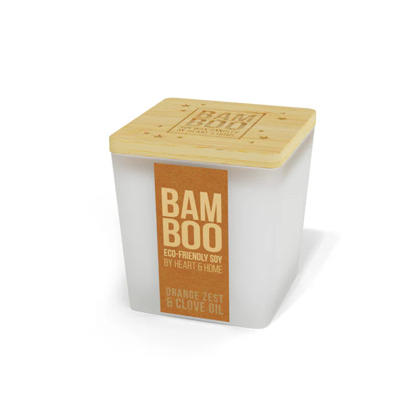 Heart & Home Bamboo Orange Zest & Clove Oil Small Candle