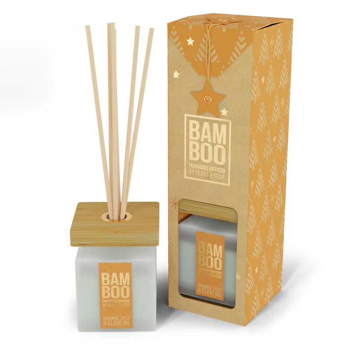 Heart & Home Bamboo Orange Zest & Clove Oil Diffuser