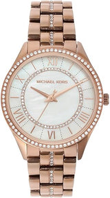 Michael Kors Lauryn Stainless Steel Rose Gold-Tone Bracelet Watch