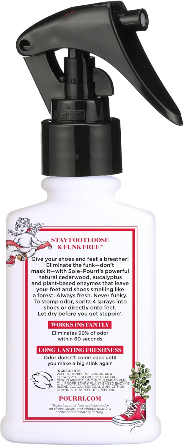 Sole~Pourri Shoe + Foot Funk-Fighting Odor Freshener Spray - 3.4 oz.