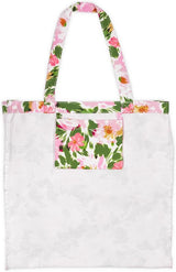 Kate Spade Hidden Garden Canvas Book Tote Handbag