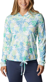 Columbia Womens Summerdry Long Sleeve Printed Hoodie Sweatshirt