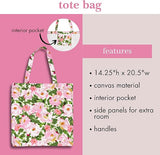 Kate Spade Hidden Garden Canvas Book Tote Handbag
