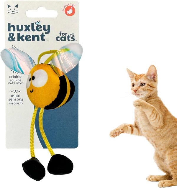 Huxley & Kent Chirpy Cat Toy - Bumble Bee