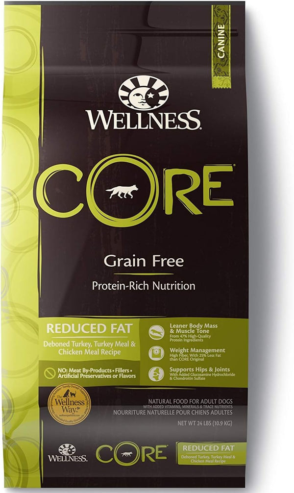 Wellness CORE Natural Grain Free Reduced Fat Dry Dog Food - 24 lbs.