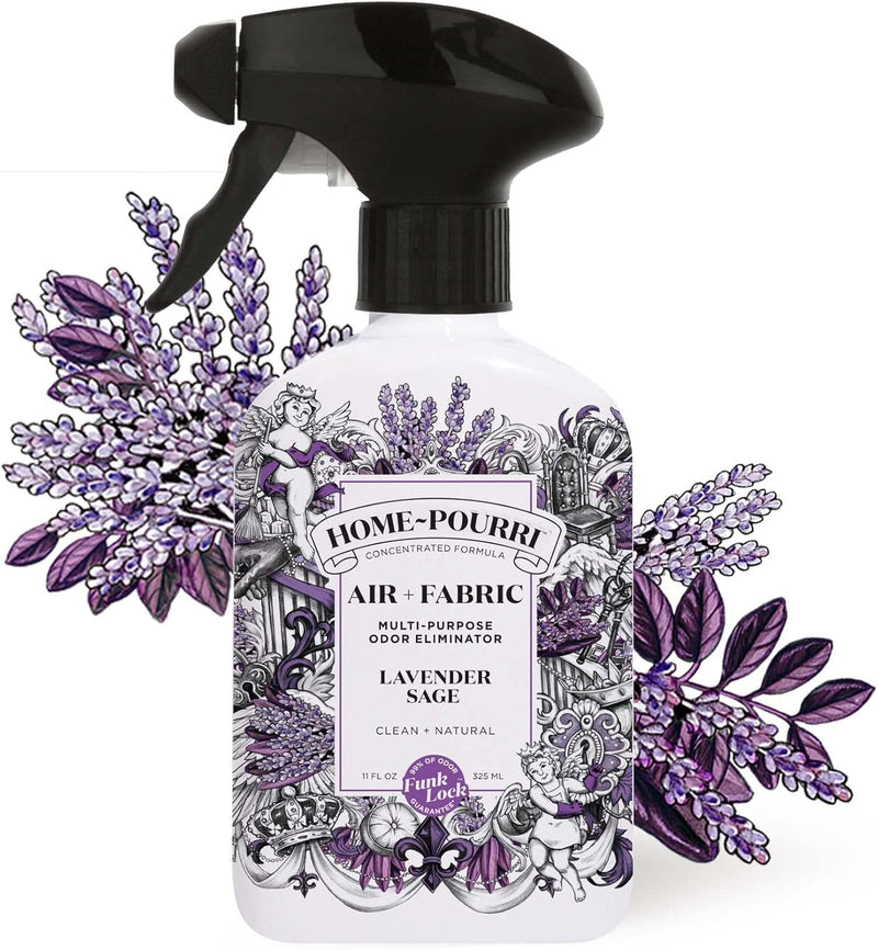 Home~Pourri Air + Fabric Multi-Purpose Lavender Sage Odor Freshener Spray - 11 oz.